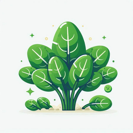 Ecology concept with green leaves on white background. Vector illustration.のイラスト素材