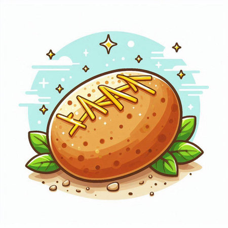 Illustration of a football on a white background. Vector illustration.のイラスト素材