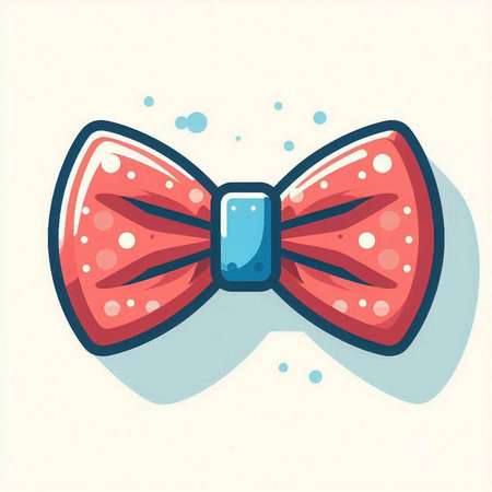 Bow tie icon. Vector illustration in cartoon style. Isolated on white background.のイラスト素材