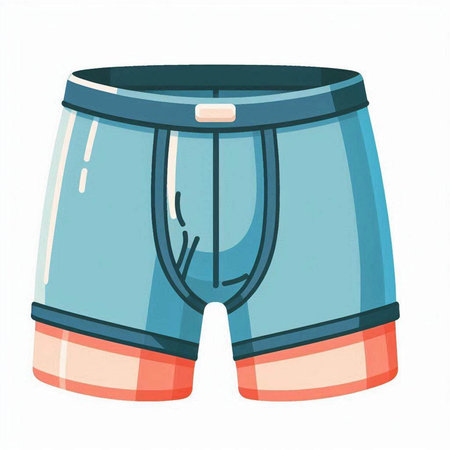Men's trunks isolated on a white background. Vector illustration.のイラスト素材