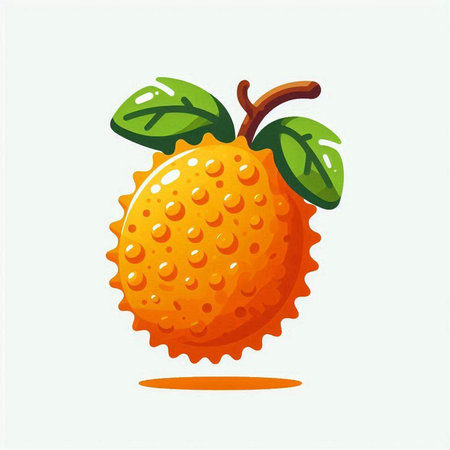Kiwano fruit, kiwano, kiwano vector illustrationのイラスト素材
