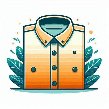 Shirt icon. Vector illustration of a shirt on a white background.のイラスト素材