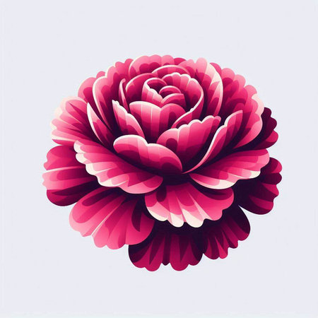 Beautiful pink flower on a white background. Vector illustration for your designのイラスト素材