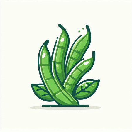 Sansevieria plant icon isolated on white background. Vector illustration.のイラスト素材