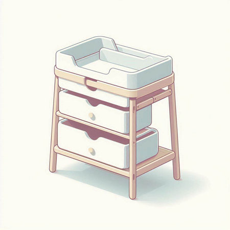 Baby stroller on a white background. Vector illustration. Eps 10.のイラスト素材