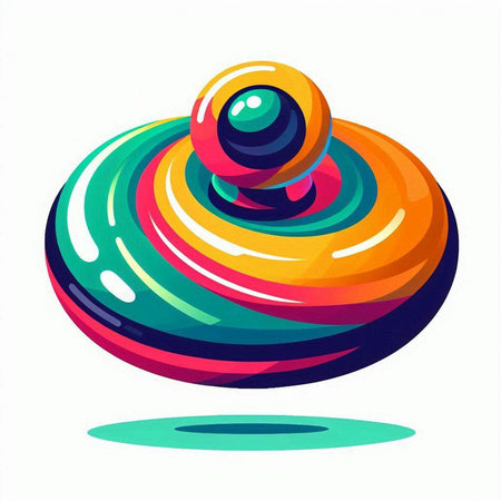 abstract vector colorful sphere on white background - 3d illustration.のイラスト素材