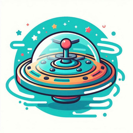 Astronaut in outer space. Vector illustration in cartoon style.のイラスト素材