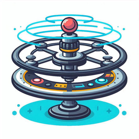 Robot vacuum cleaner. Vector illustration of a robot vacuum cleaner.のイラスト素材