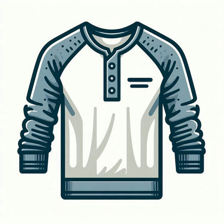 Baseball jersey. Vector illustration of a baseball jersey isolated on white background.のイラスト素材