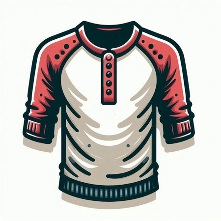 Polo T-shirt isolated on white background. Vector illustration.のイラスト素材