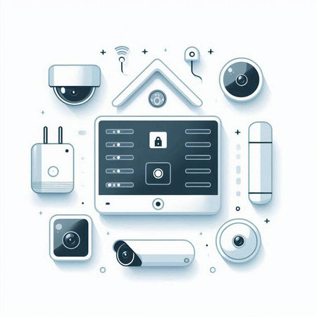 Smart home concept. Smart home control system. Vector illustration for your designのイラスト素材