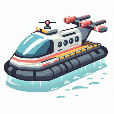 Submarine. Vector illustration on a white background. Cartoon style.のイラスト素材