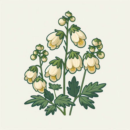 Lily-of-the-valley flowers. Vector illustration.のイラスト素材