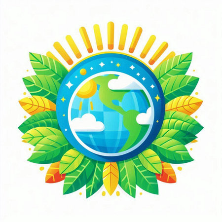 Earth day vector illustration. World environment day concept. Earth day vector illustration.のイラスト素材