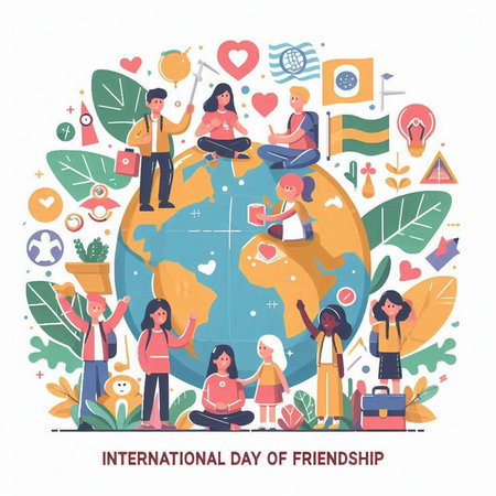 International Day of Families concept. Flat vector illustration. International Day of Families.のイラスト素材