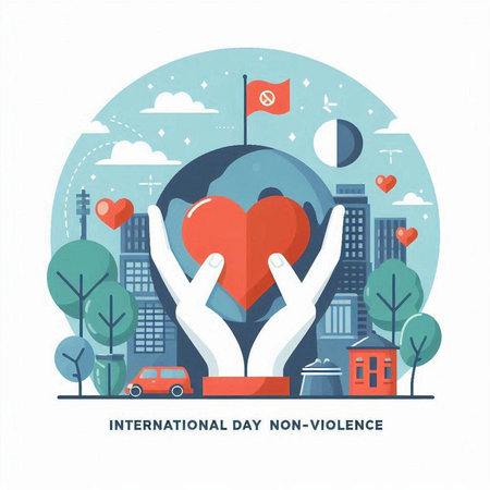 International Day of Charity concept. Vector illustration in flat design style.のイラスト素材