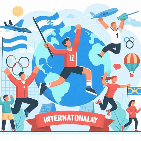 International Day of Persons with Disabilities concept. Flat design vector illustration.のイラスト素材