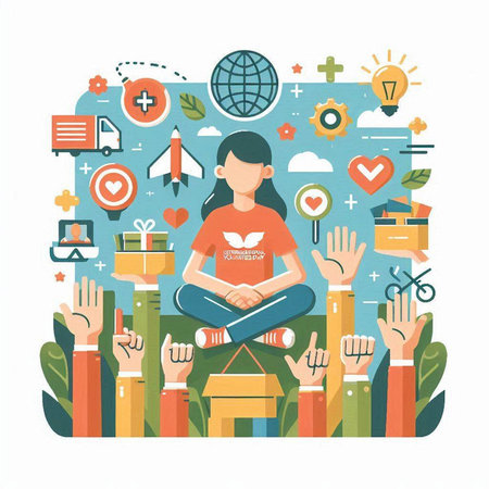 Flat design concept of online shopping, e-commerce, e-commerce. Vector illustrationのイラスト素材