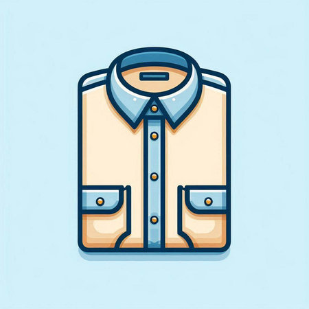 Shirt icon. Flat illustration of shirt vector icon for web designのイラスト素材