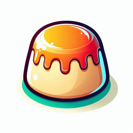 Cake, vector illustration, isolated object on a white background.のイラスト素材
