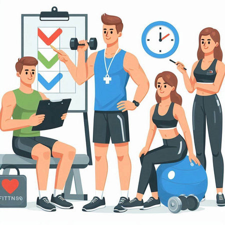 Smart watch with smartwatch, fitness tracker, fitness tracker. Vector illustrationのイラスト素材