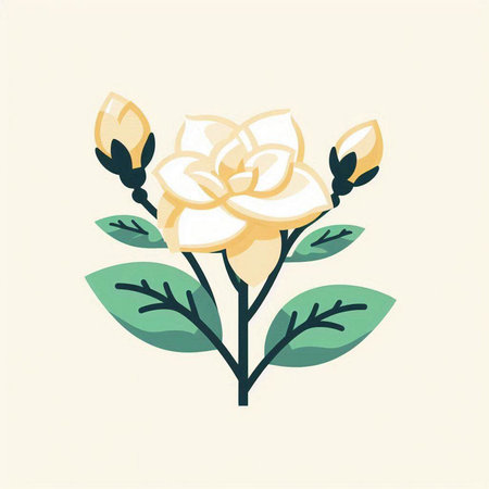 Decorative floral element, vector illustration. Can be used for cards, invitations, save the date cards.のイラスト素材