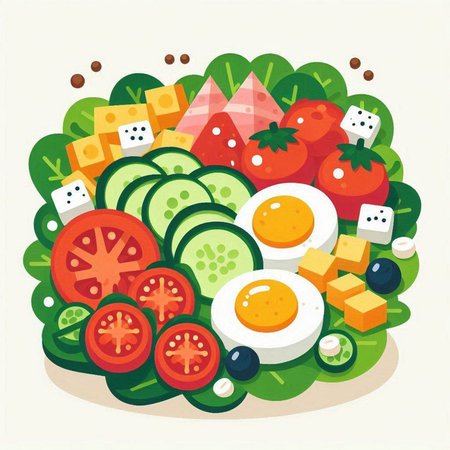 Photographer with camera in his hands. Vector illustration in flat styleのイラスト素材