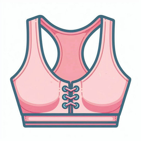 Illustration of a pink tank top isolated on a white background.のイラスト素材