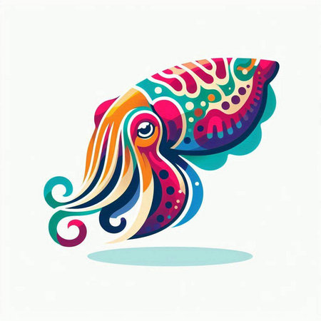 Futuristic speedboat on the background of the city. Vector illustrationのイラスト素材