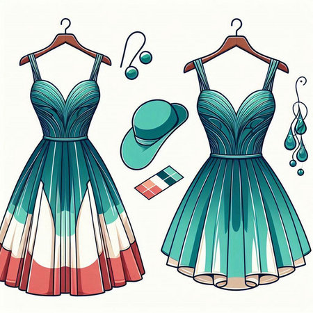 Mountain landscape. Vector illustration of a mountain range in a circle.のイラスト素材