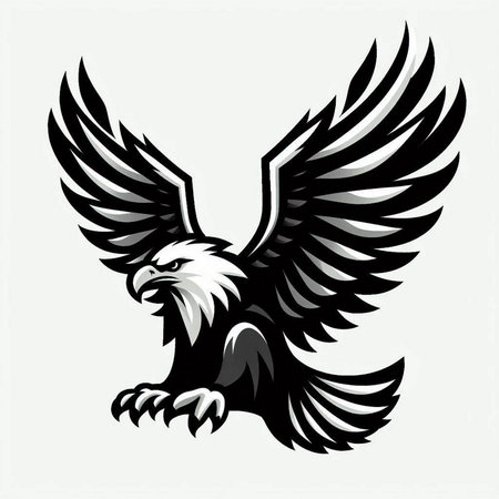 Eagle head isolated on white background. Vector illustration eps 10のイラスト素材