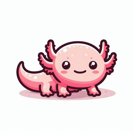 Cute cartoon monster. Vector illustration isolated on a white background.のイラスト素材