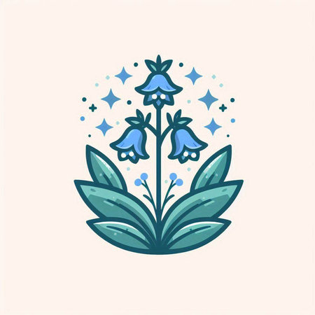 Lily of the valley vector illustration. Hand drawn doodle icon.のイラスト素材