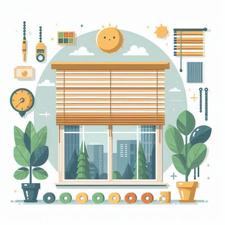 Modern flat design vector illustration concept of eco-friendly and sustainable living.のイラスト素材