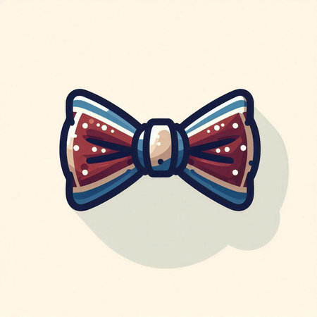 Vector illustration of a bow tie. Vector illustration of a bow tie.のイラスト素材