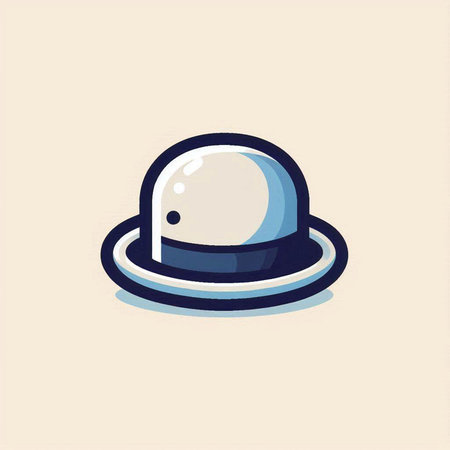 space saucer icon in flat style isolated on white background. vector illustrationのイラスト素材
