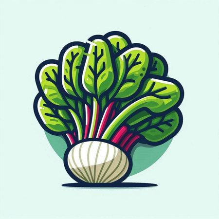 Beetroot vegetable vector illustration. Vector illustration of beetroot.のイラスト素材