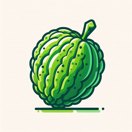 Citrus vector icon. Cucumis sativus.のイラスト素材