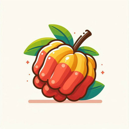 Pumpkin fruit isolated on white background. Hand drawn vector illustration.のイラスト素材
