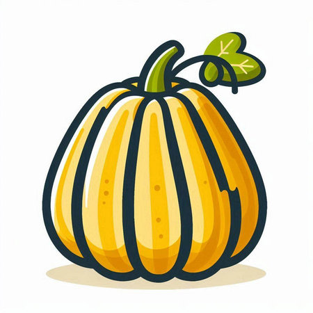 Pumpkin on a white background, vector illustration, eps 10のイラスト素材