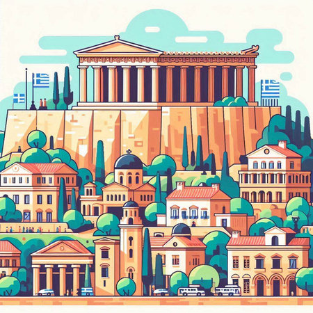 Pumpkin with leaves on a white background. Vector illustration.のイラスト素材