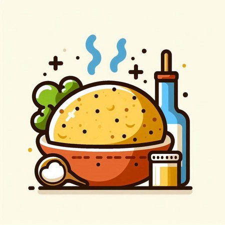 Mexican food vector illustration in flat style. Food and drink.のイラスト素材