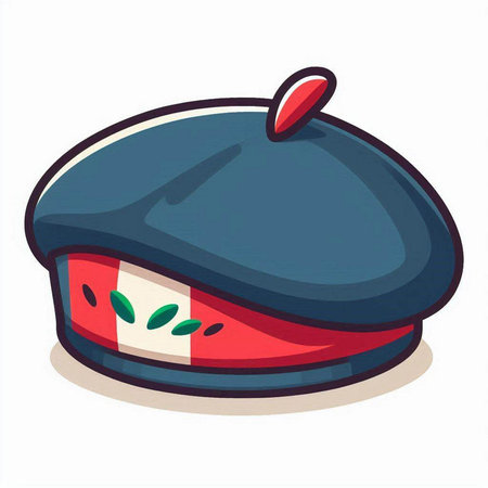Illustration of a chef's hat on a white background - vectorのイラスト素材
