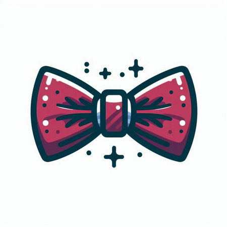 Hand drawn bow tie. Vector illustration in doodle style.のイラスト素材