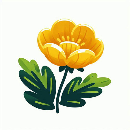 Flower icon isolated on white background. Vector illustration. Eps 10.のイラスト素材