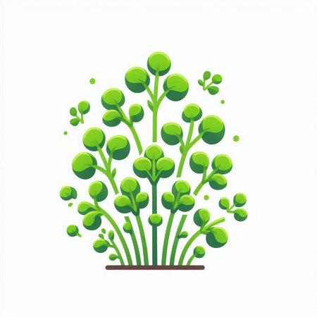 green tree isolated on white background. vector illustration for your design.のイラスト素材