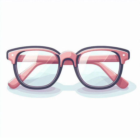 Eyeglasses vector illustration isolated on white background. Vector illustration.のイラスト素材