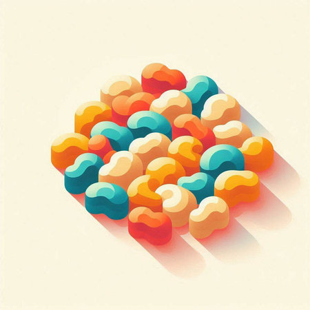 Colorful abstract background with soft shadows. Vector illustration. Eps 10のイラスト素材