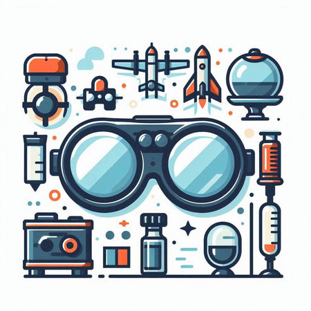 Videogame. Thin line flat design vector illustration for web and mobile applications.のイラスト素材