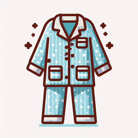 Baby pajama vector illustration. Baby pajama vector illustration.のイラスト素材
